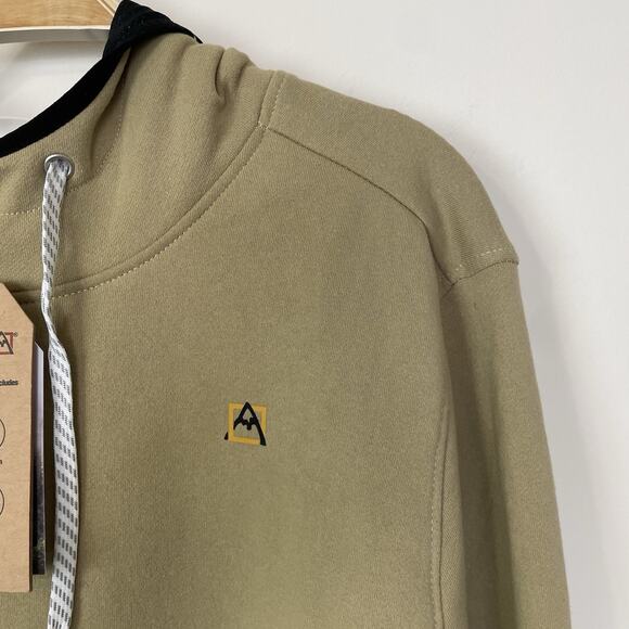 Avalanche Outdoor Supply Company Men's Graphic Hoodie Sweatshirt Beige Large - Picture 8 of 11